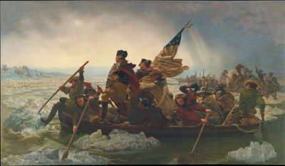 Washington Crossing the Delaware River, 25th December 1776 (copy of an original painted in 1848) by Emanuel Gottlieb Leutze